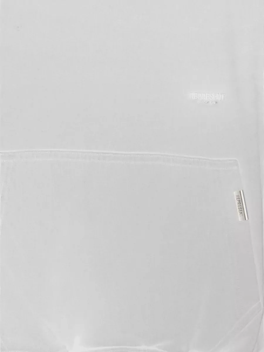 Represent Cropped Boxy Cotton Hoodie