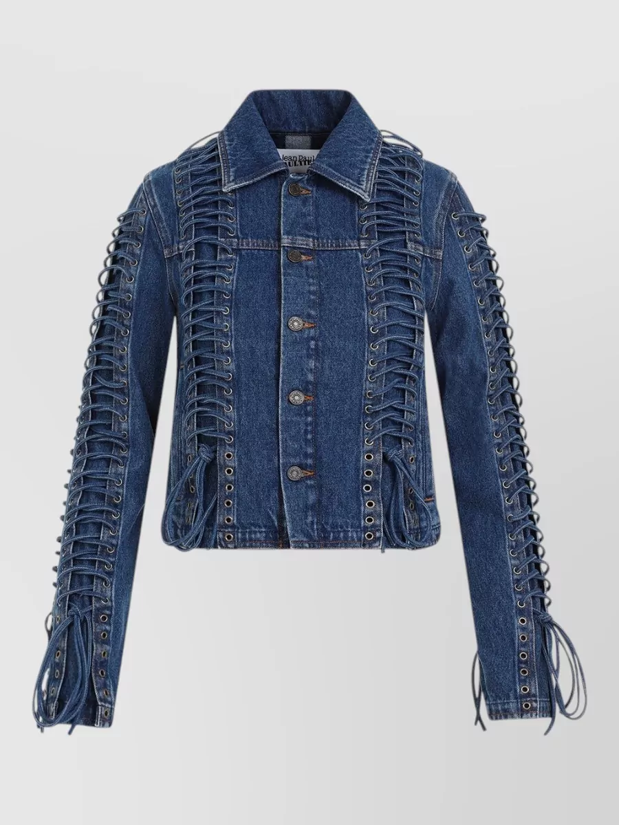 Jean Paul Gaultier corset denim jacket