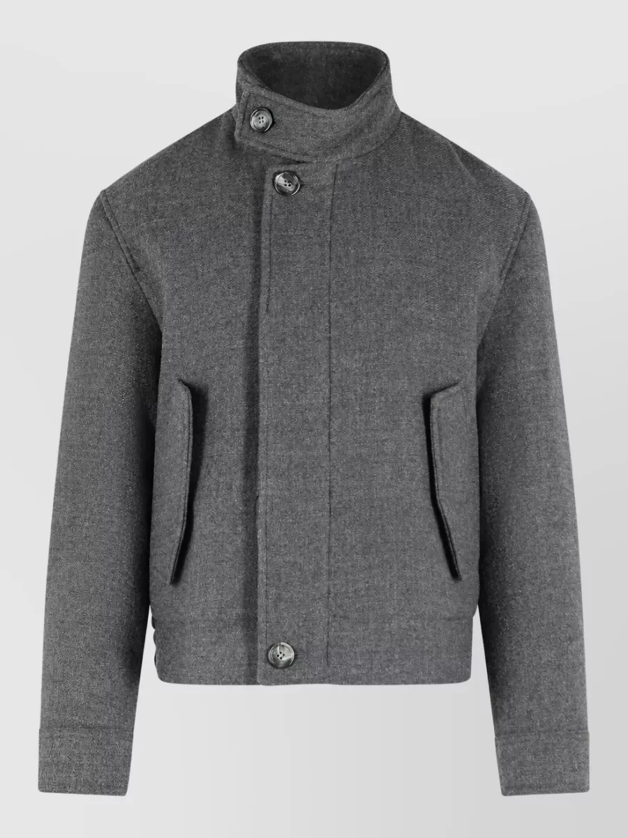 Ami Paris virgin wool single-breasted coat