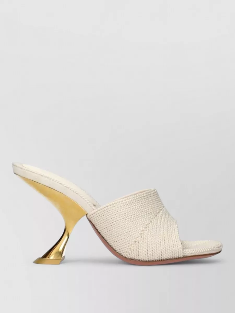 Amina Muaddi Fabric Mules