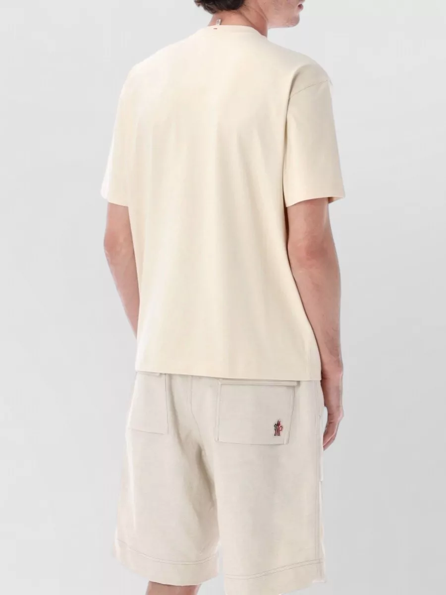 Moncler Grenoble Cotton Crew Neck Short Sleeve T-Shirt