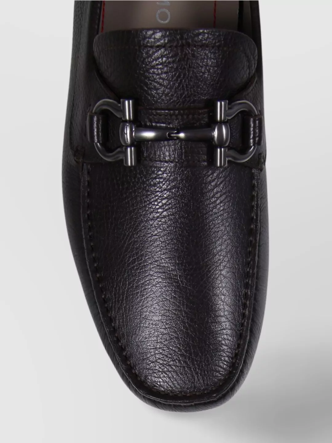 Ferragamo Parisian Textured Hardware Loafer