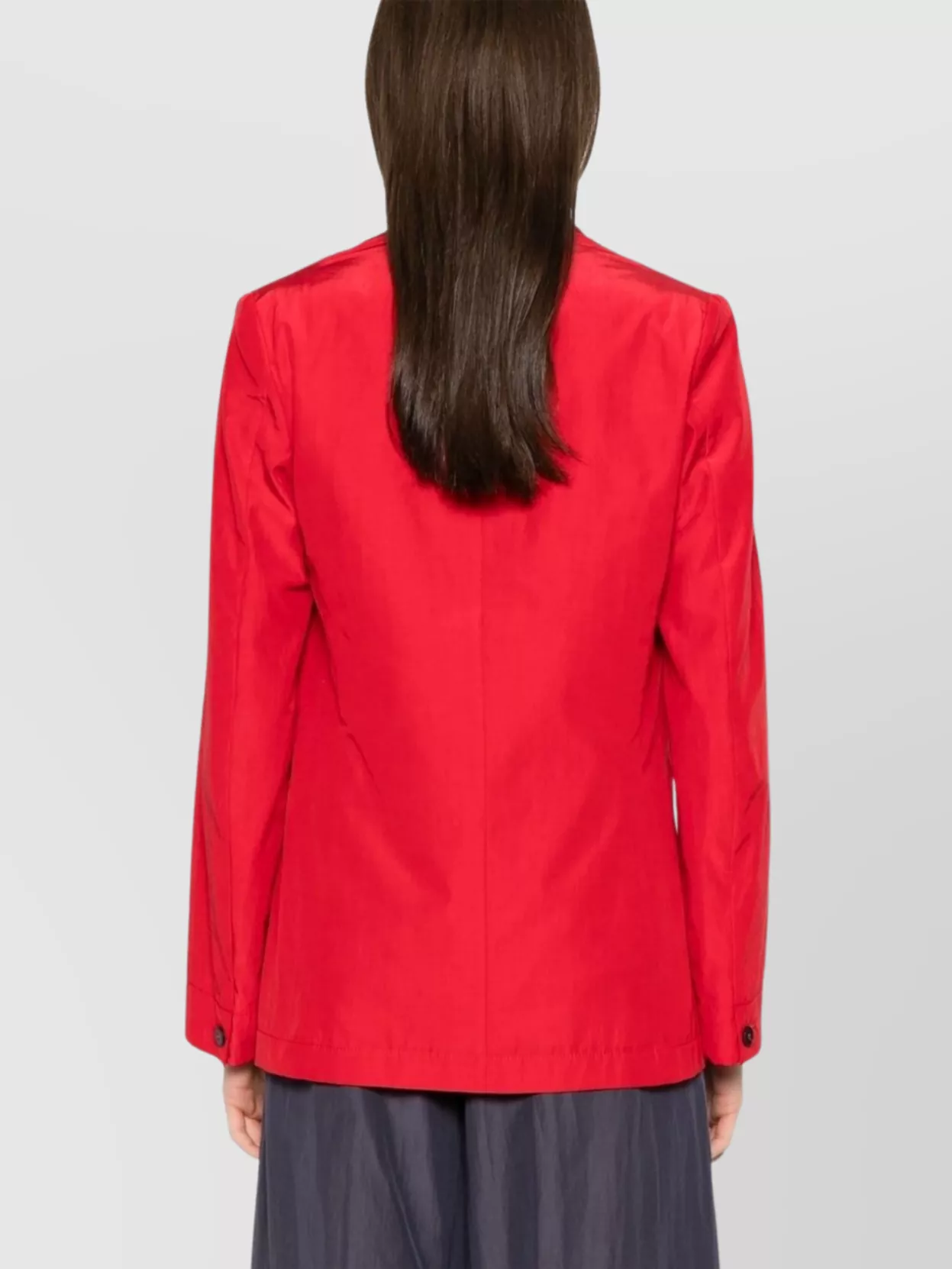 FORTE FORTE SINGLE-BREASTED BLAZER WITH BUTTONED-CUFF SLEEVES