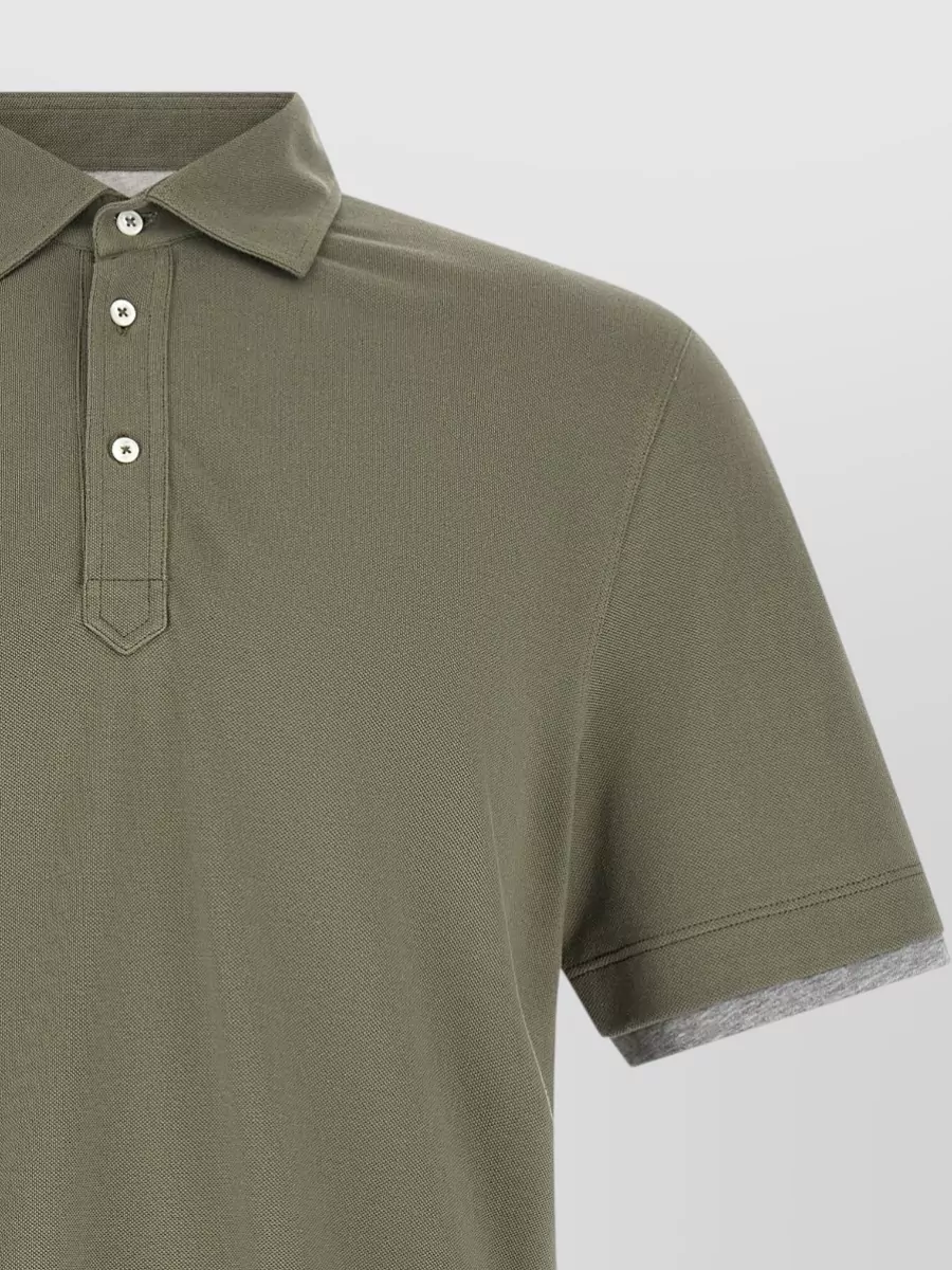 Brunello Cucinelli Cotton Piqué Polo Shirt