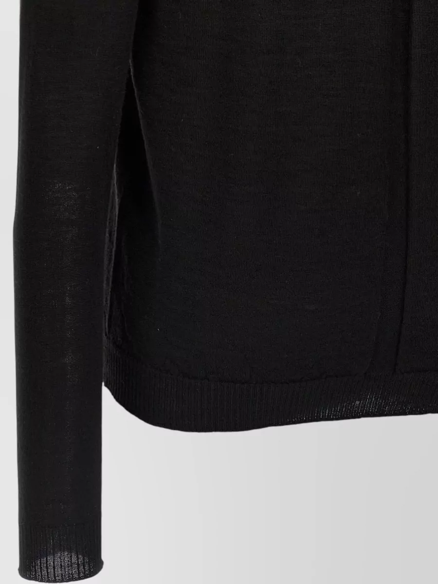 Rick Owens Deep V Neck Knitwear Long Sleeve Sweater