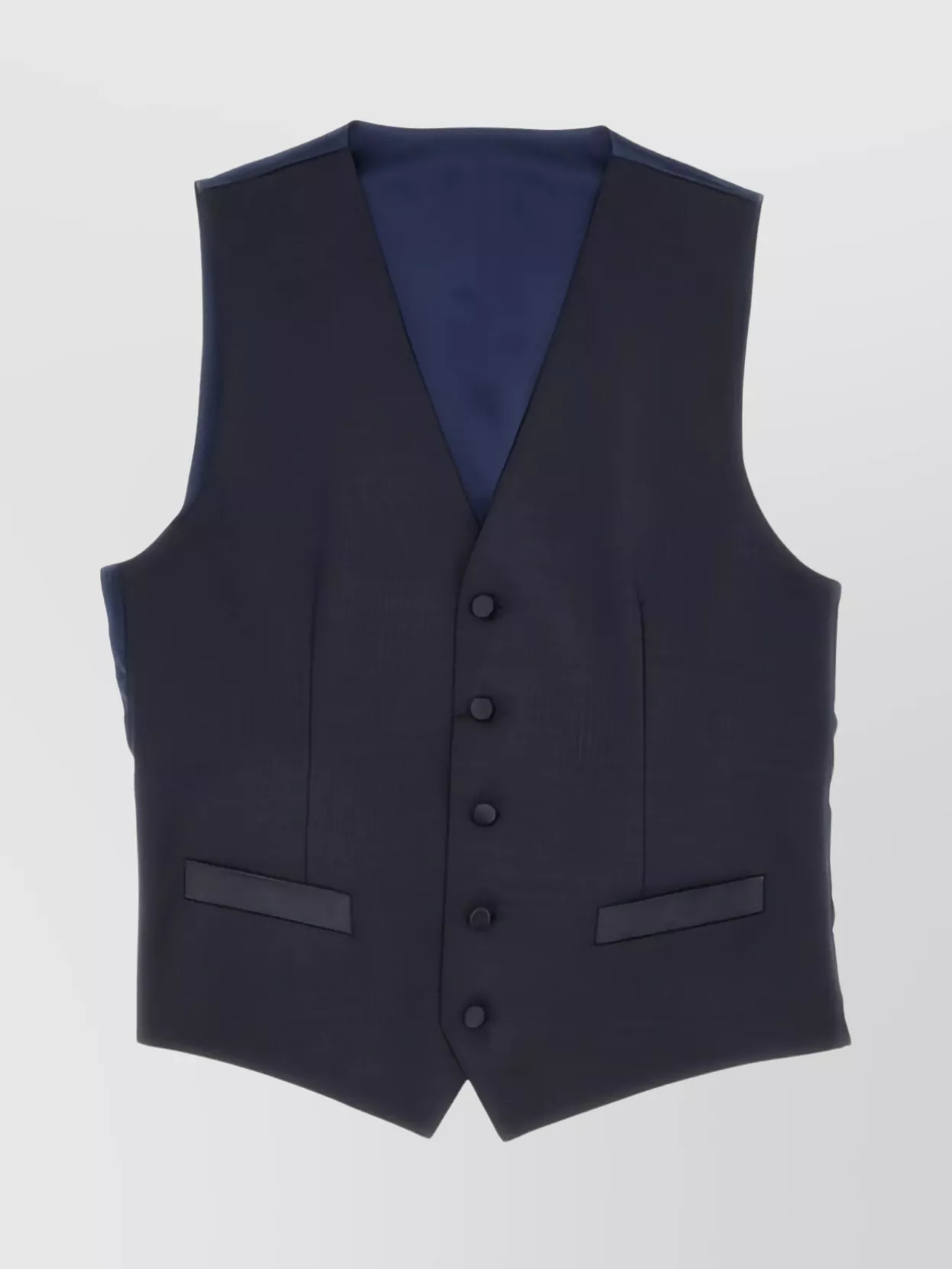 Dolce & Gabbana V-neck Vest In Black