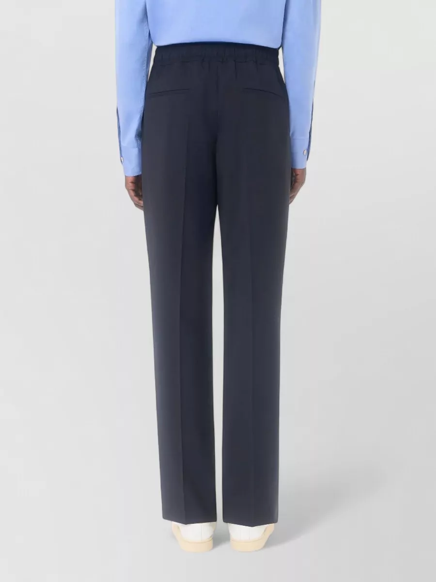 Valentino Garavani Wool Mohair Straight-Leg Trousers
