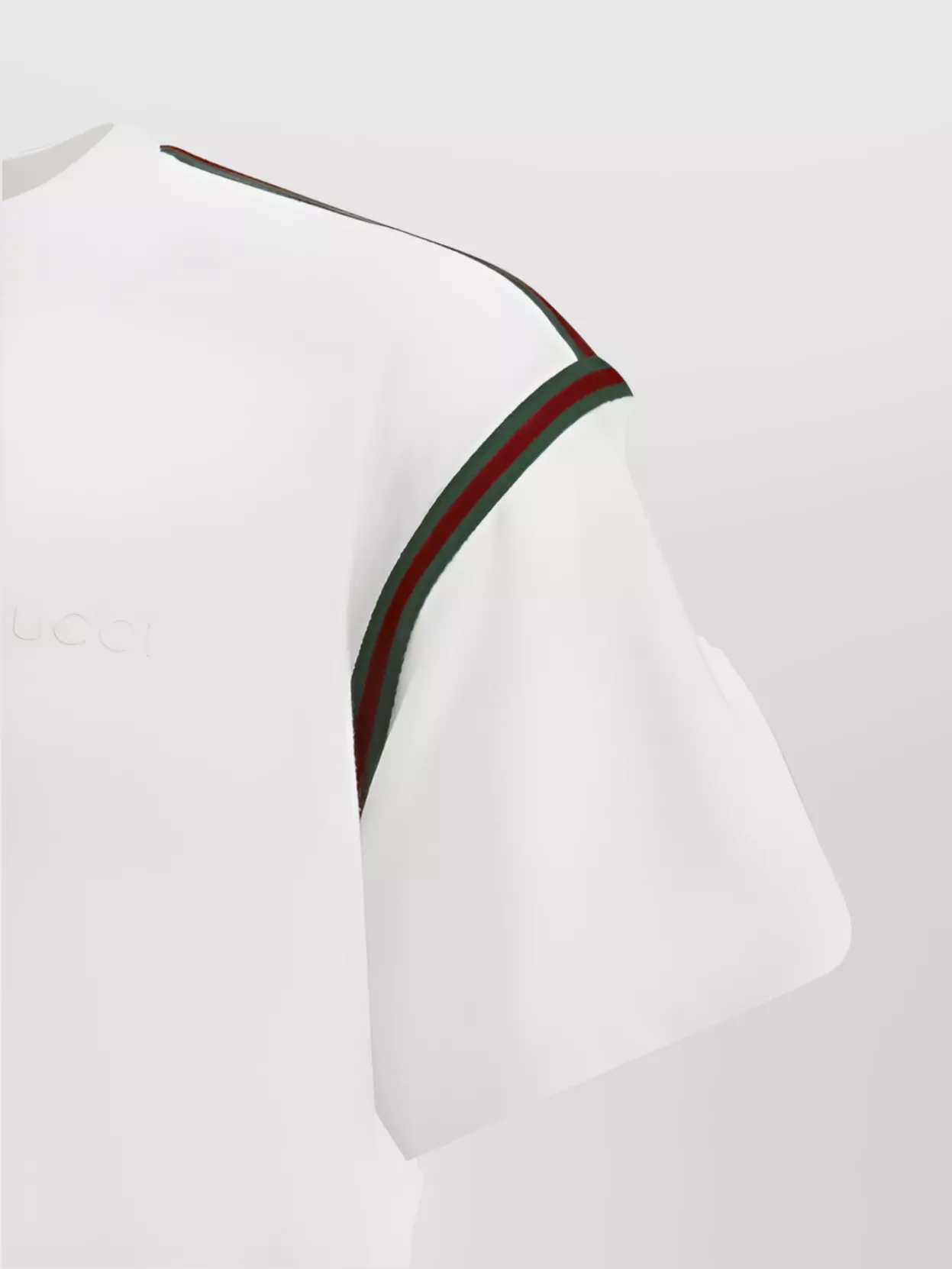 Gucci Iconic Bands T-Shirt With Ribbed Crew Neck