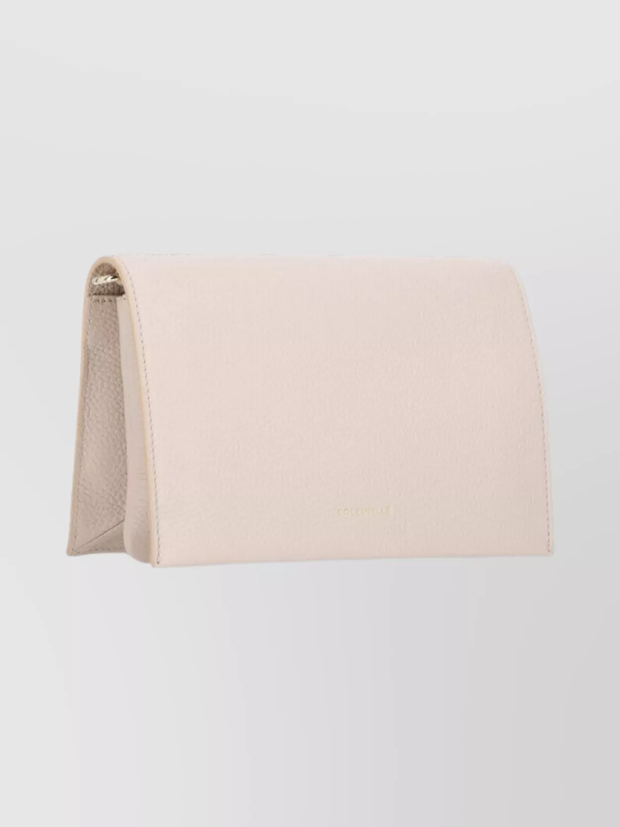 Coccinelle Chain Strap Pebbled Leather Shoulder Bag