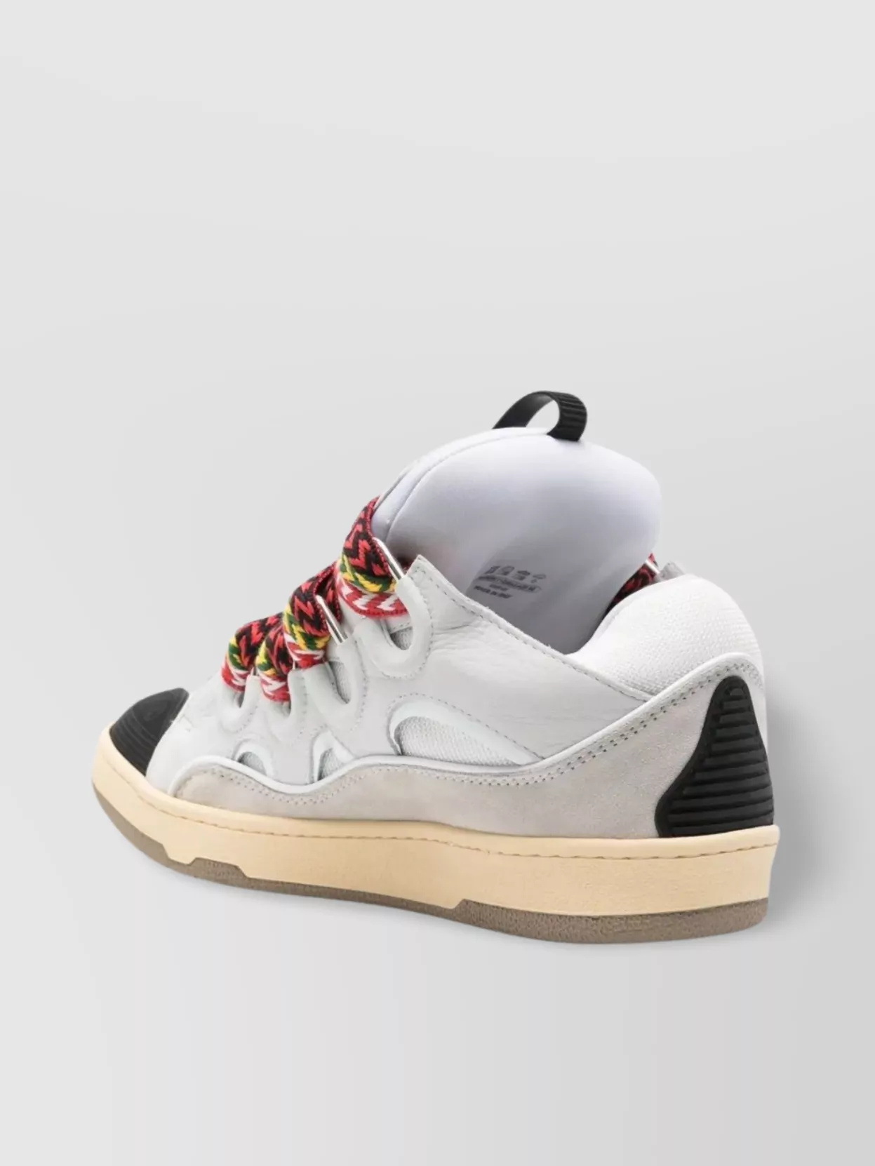 Lanvin Calfskin Mesh Insert Sneakers