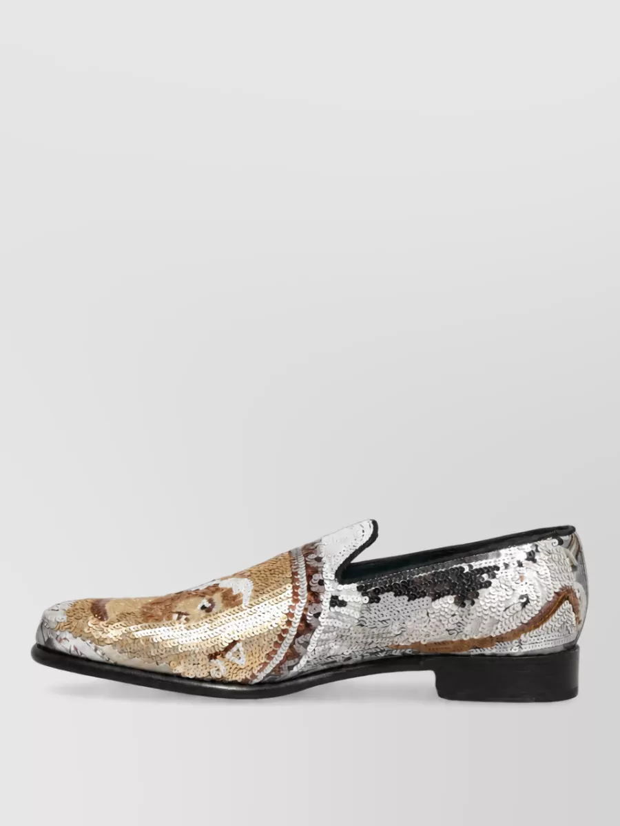 Dolce&Gabbana Leather Slip On Monk Shoes