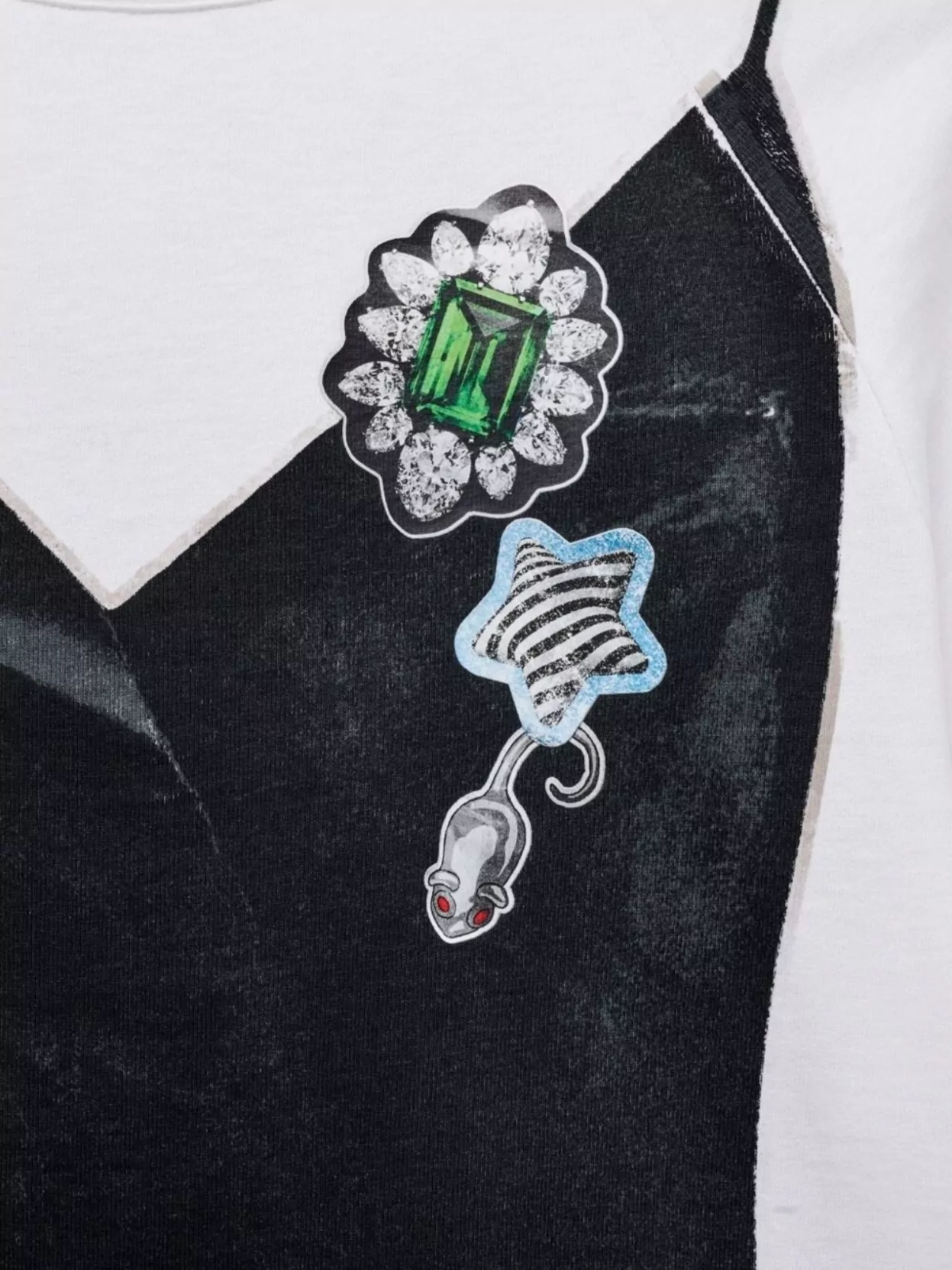 Marc Jacobs Embellished Graphic Cotton T-Shirt