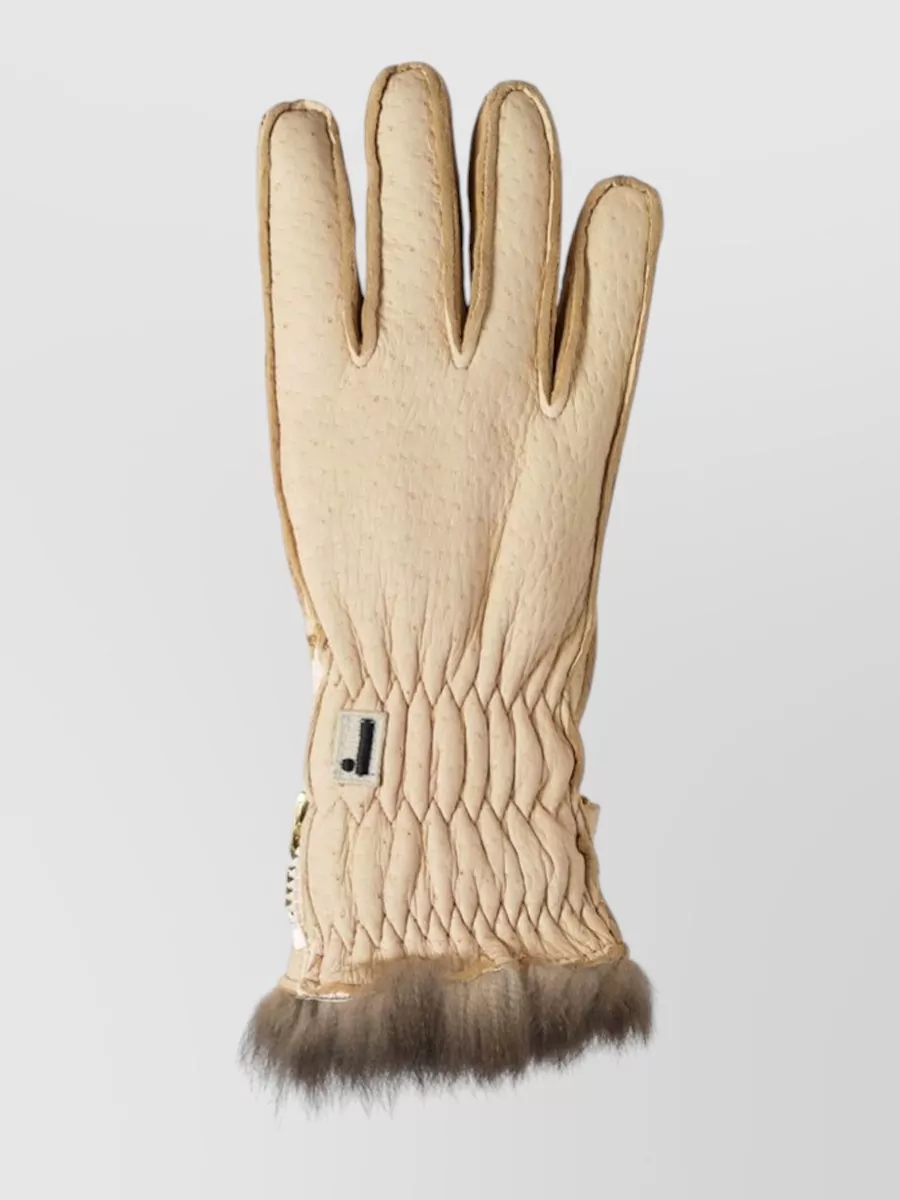 Restelli leather gloves
