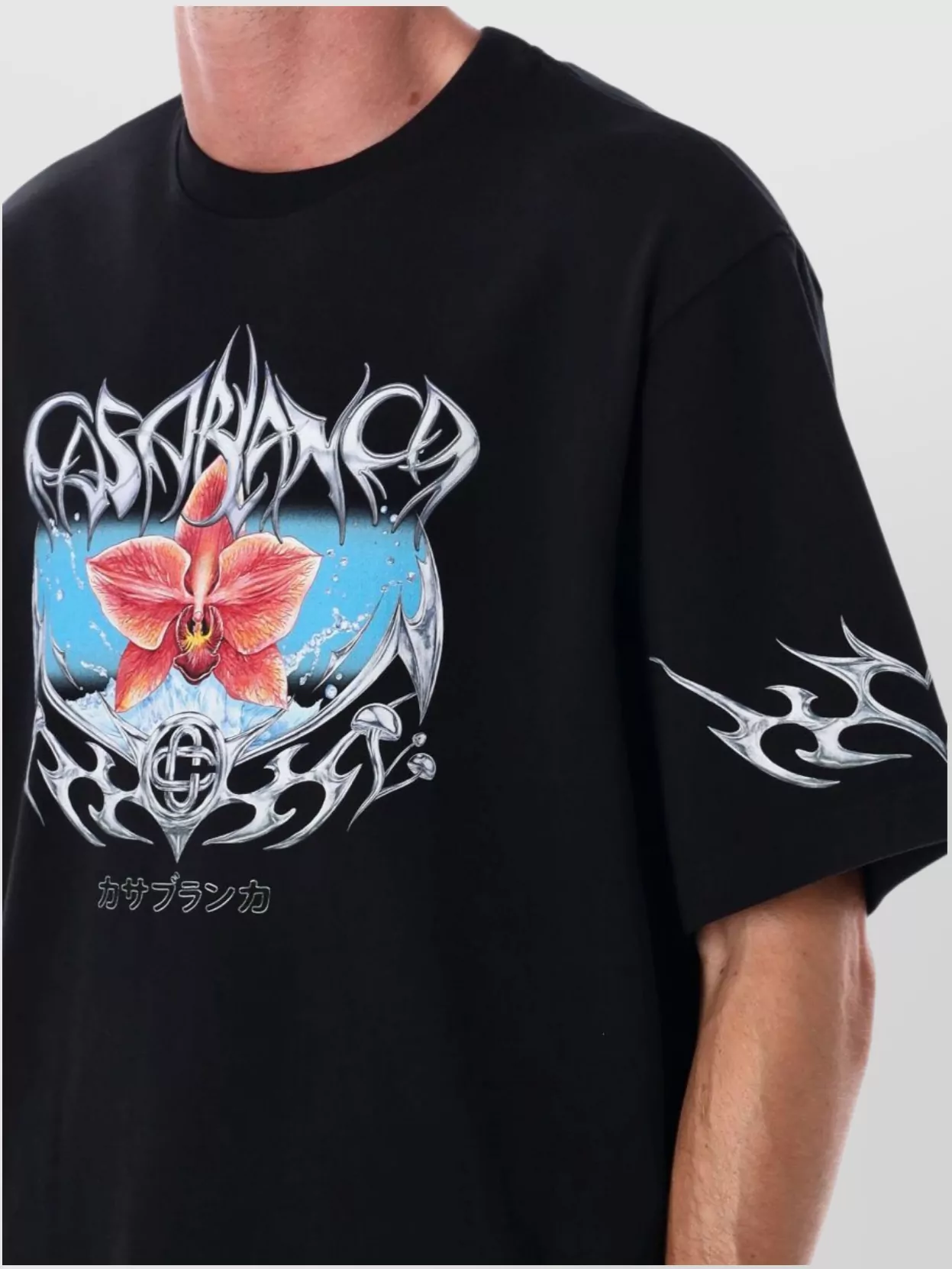 Casablanca Blades Printed Over T-Shirt