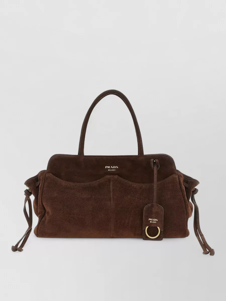 Prada na na suede tote bag