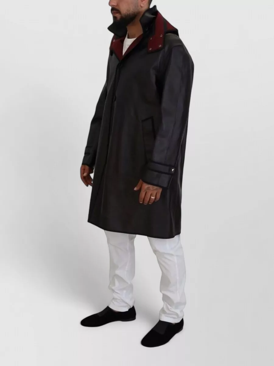 Dolce&Gabbana Cotton Hooded Trench Coat