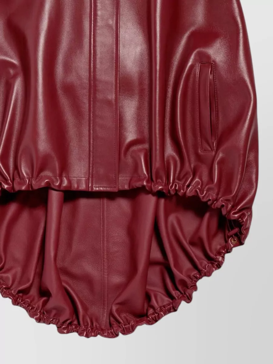 Balenciaga Leather Short Cape