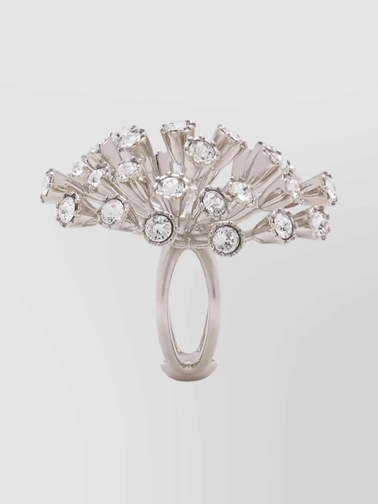 Lanvin Cluster Crystal Double Band Ring