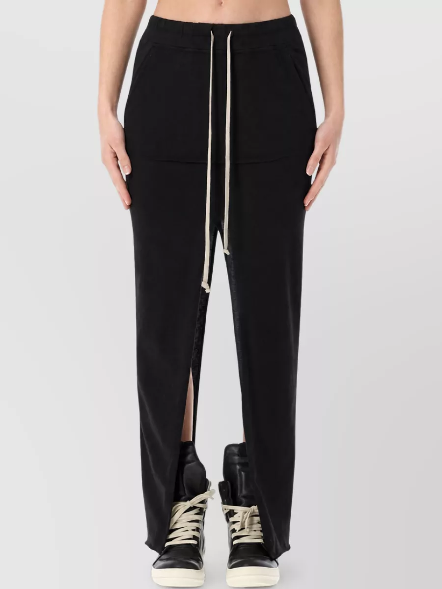 Rick Owens cotton jersey midi skirt