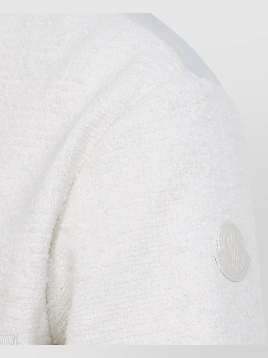Moncler Bouclé Down Fitted Jacket