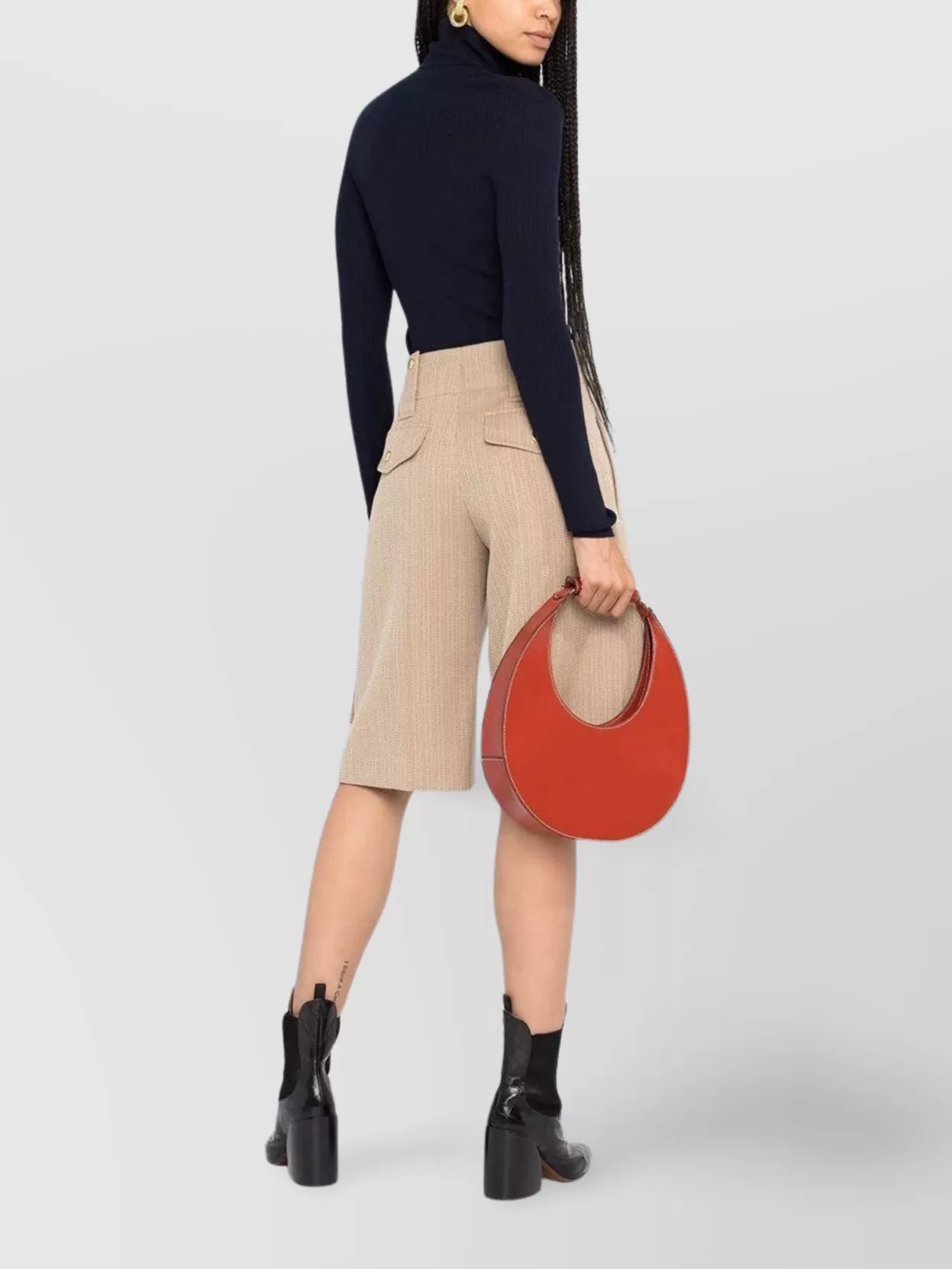 Shop P.a.r.o.s.h Leila Ribbed Wool Jumper Turtleneck