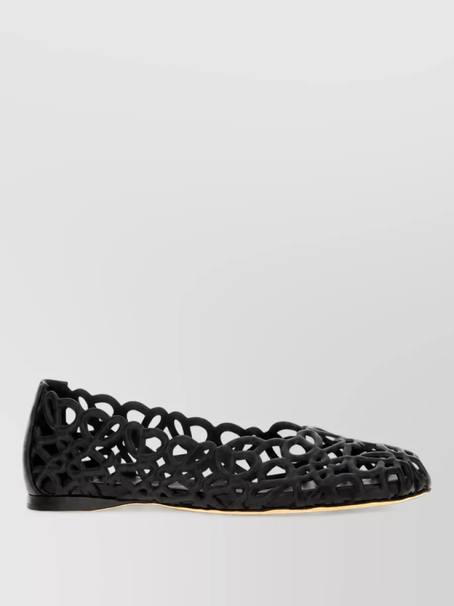 Loewe leather ballerina shoes