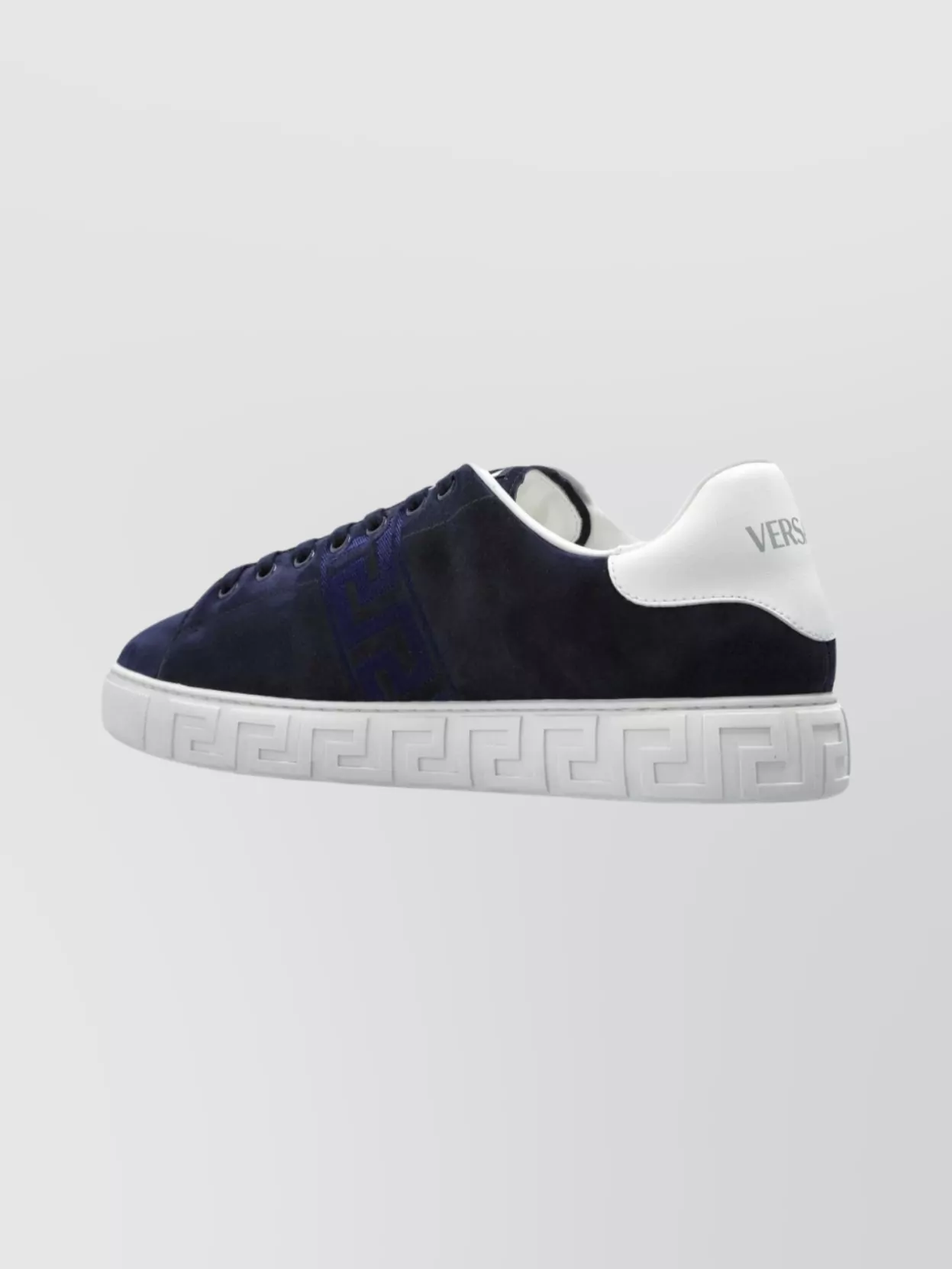 Versace Casual Sneakers With Suede Upper And Rubber Sole
