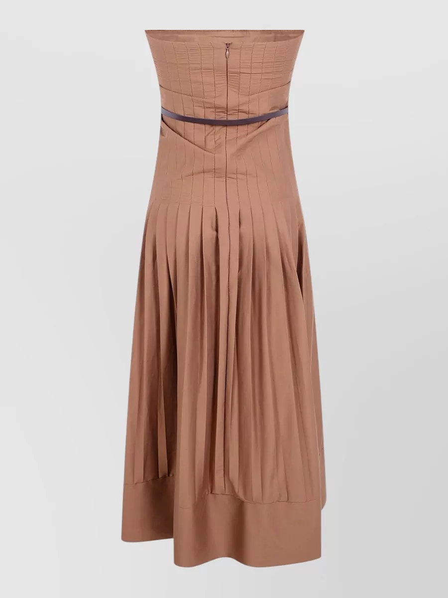Semicouture Cotton Poplin Midi Dress