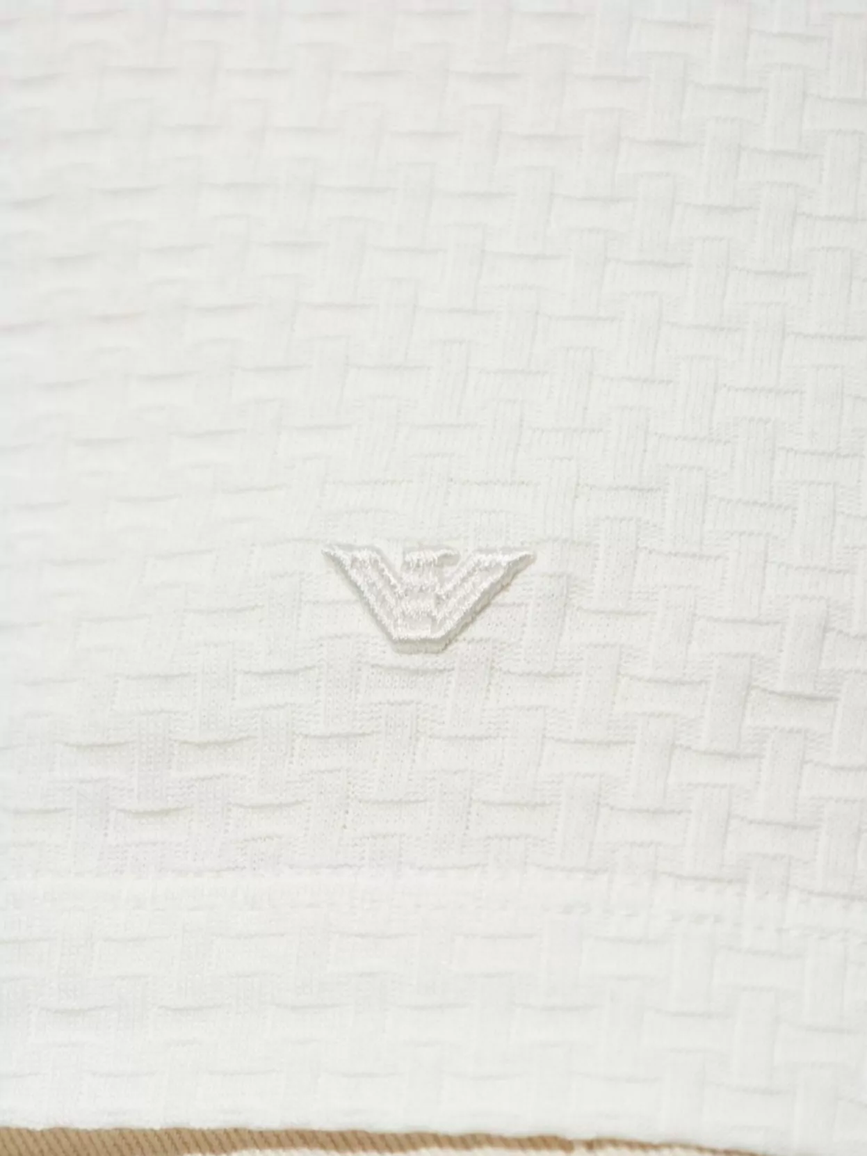 Emporio Armani Printed Design Cotton Polo Shirt