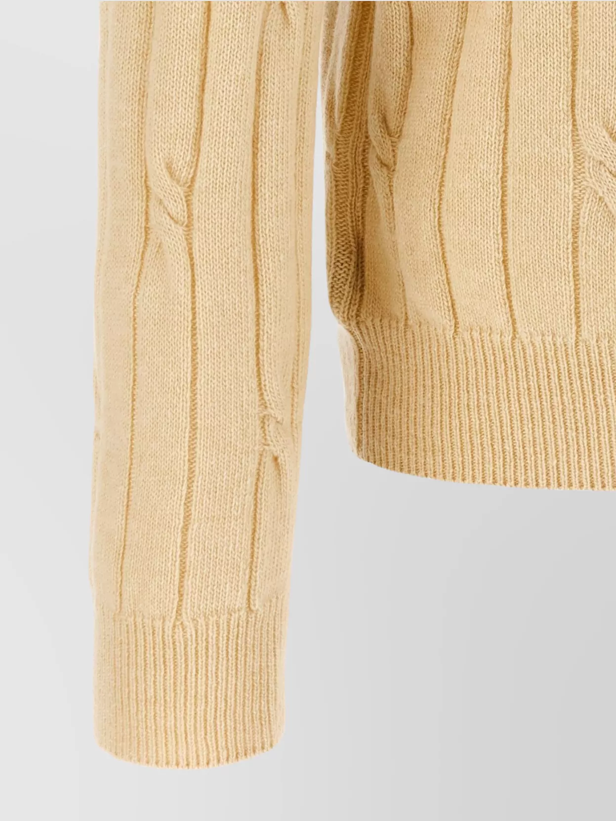 Zanone Wool Braided Pattern Polo Shirt