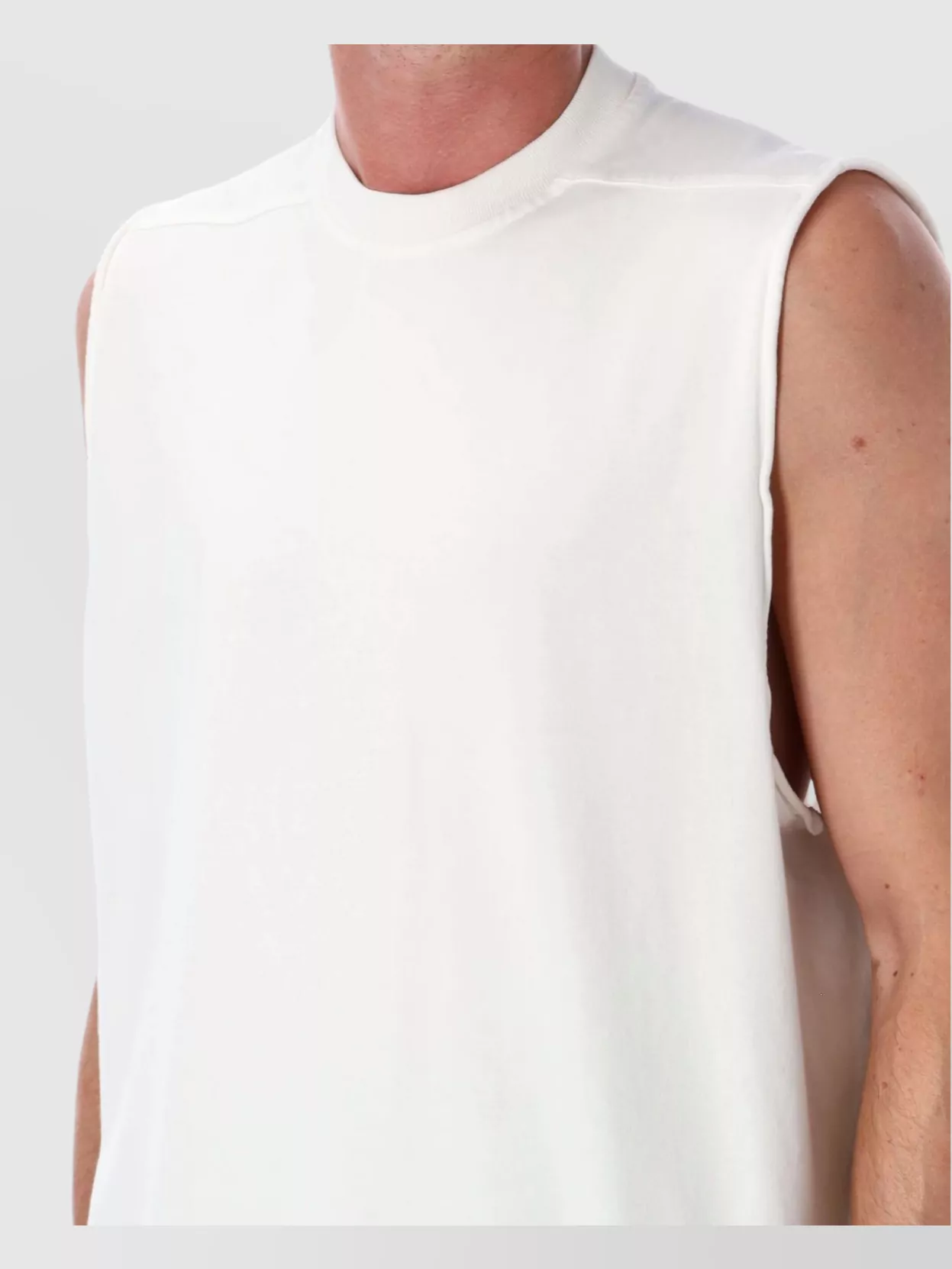 Rick Owens Relaxed Sleeveless Crew Neck Top