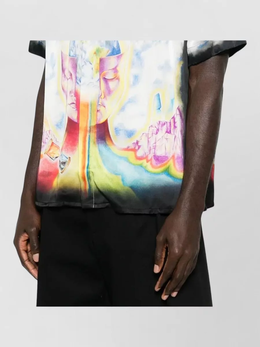 Casablanca The Experience Regular Fit Camp Collar Shirt