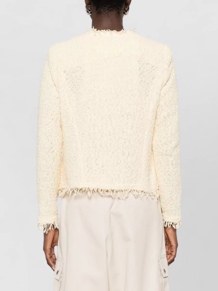 Iro Shavani Cotton Jacket Long Sleeves Open Front