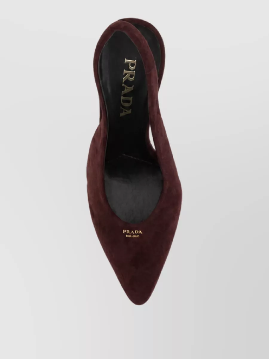 Prada Suede Slingback Pumps