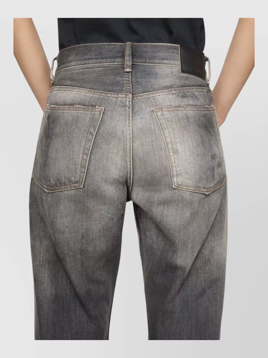 Acne Studios Wide Leg Denim Trousers Five Pocket