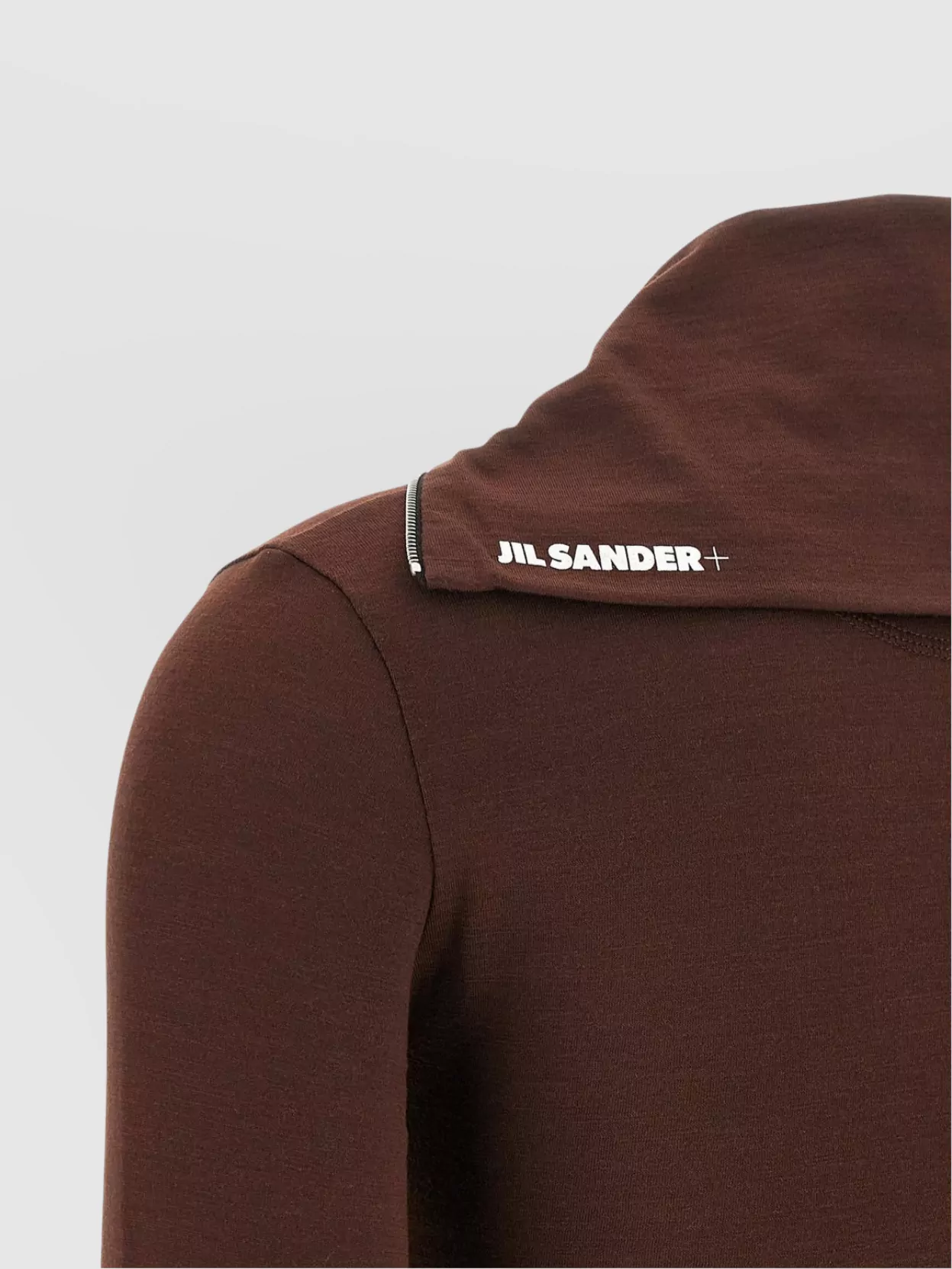 Jil Sander Half-Zip T-Shirt High Collar