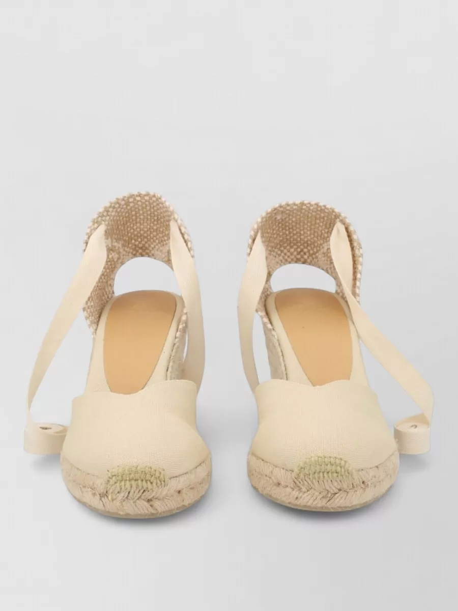 Castaner Clear Cotton Espadrille Sandals