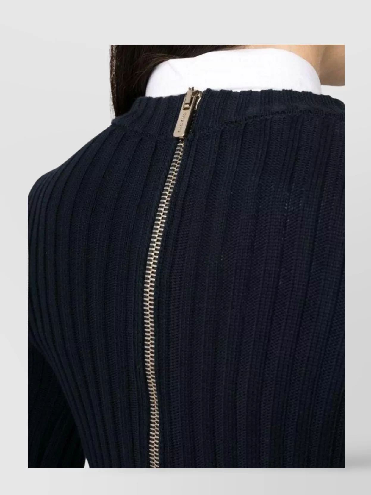 Miu Miu Logo Embroidered Crew Neck Jumper
