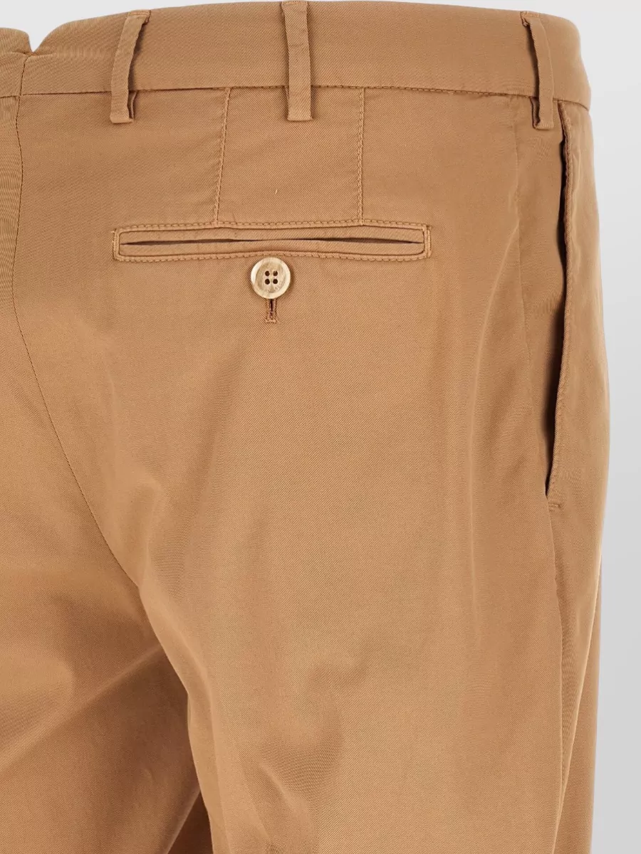 Brunello Cucinelli American Pima Cotton Tailored Trousers Belt Loops