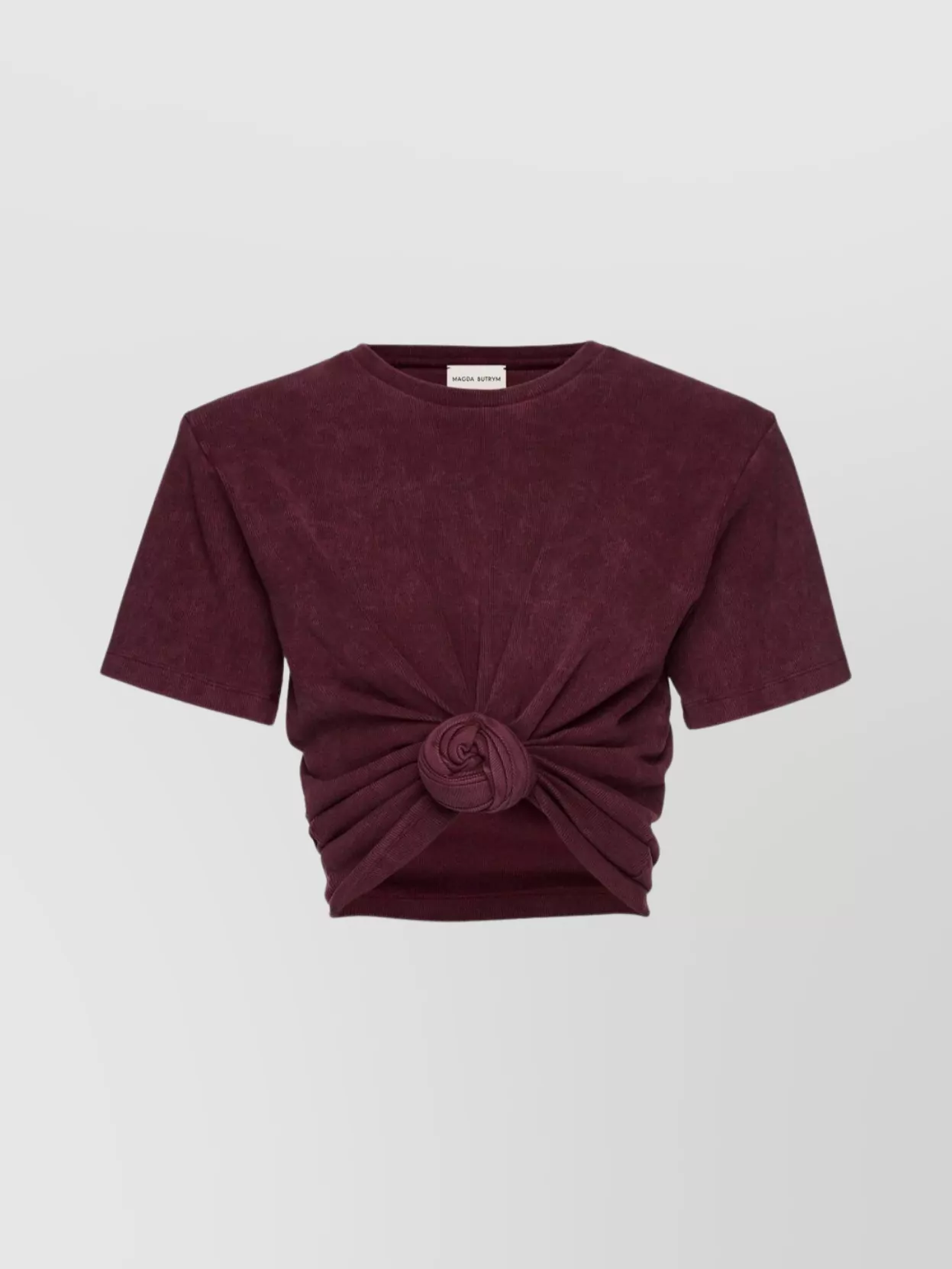 Magda Butrym Front Knot Cropped Tank Top