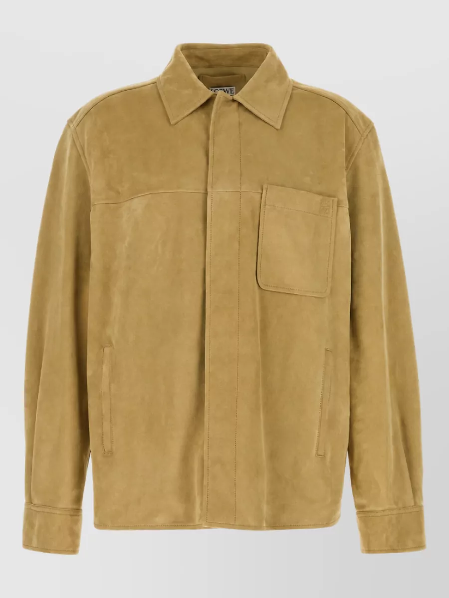 Loewe suede shirt jacket