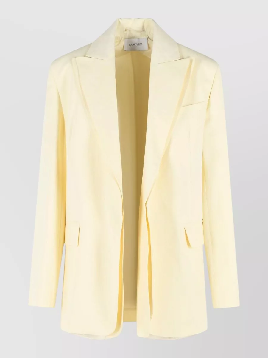 Sportmax Viscose blend single-breasted blazer