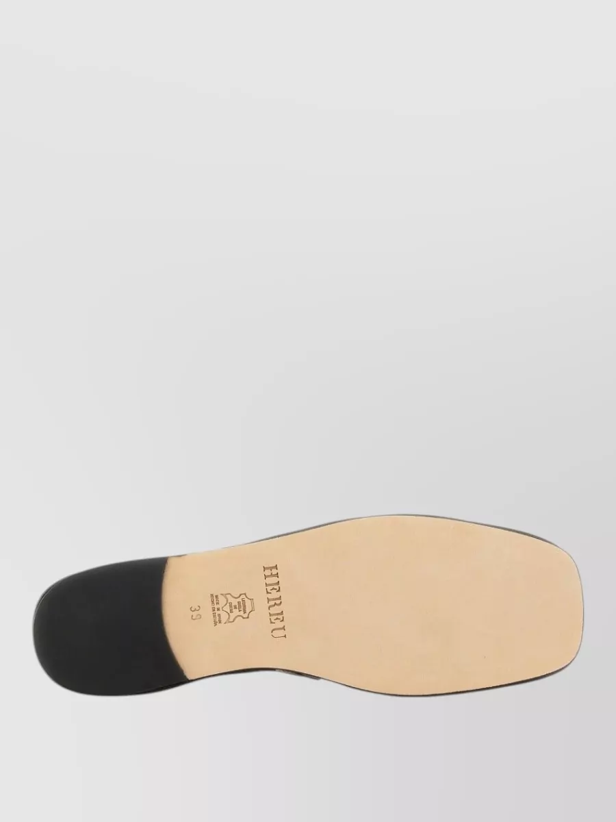 Hereu Leather Ballerina Shoes