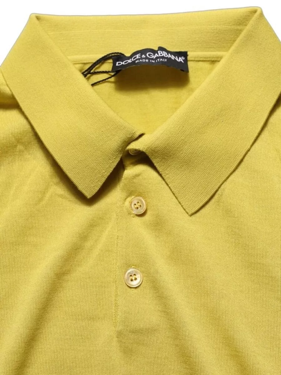 Dolce&Gabbana Cashmere Silk Short-Sleeve Polo Shirt
