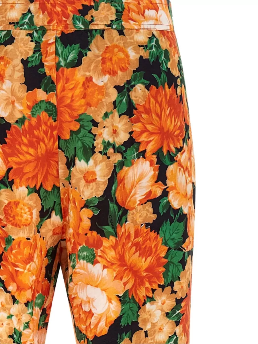 Pinko Botanic Garden Printed Flared Trousers