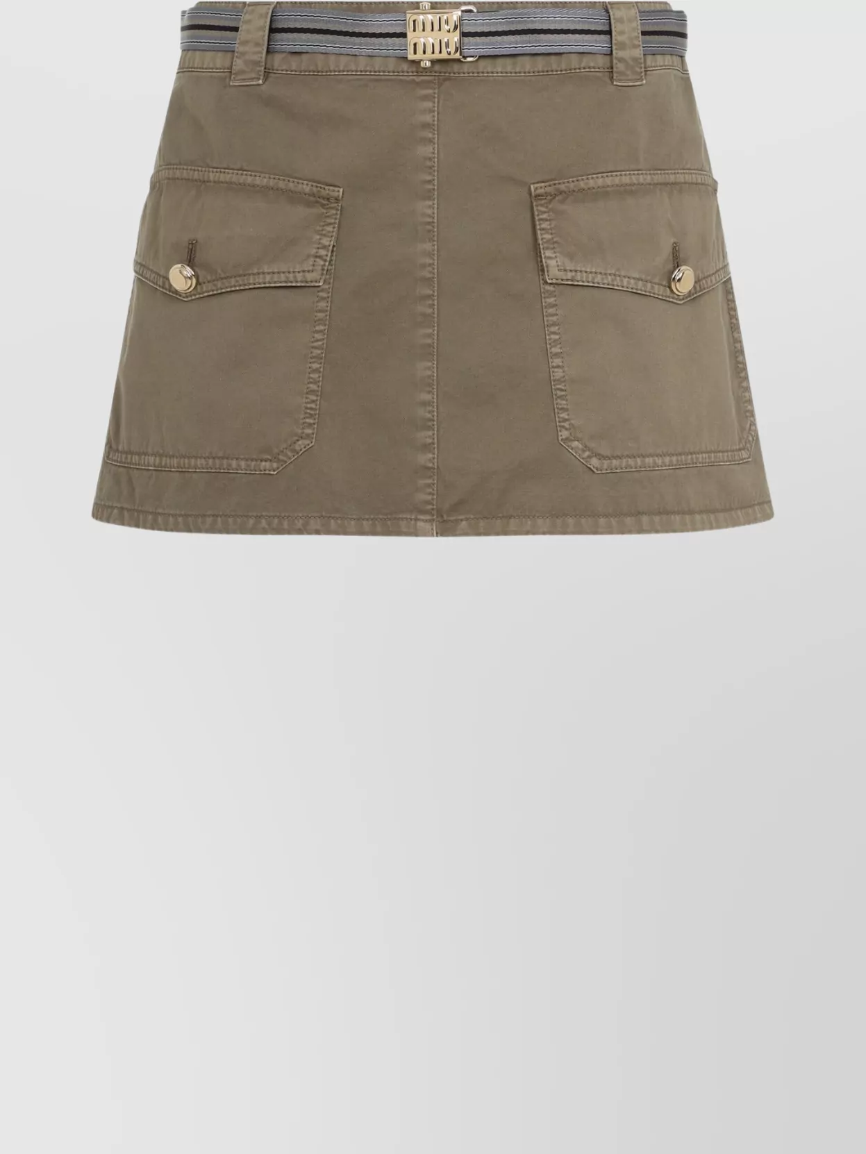 Miu Miu Belted Mini Skirt