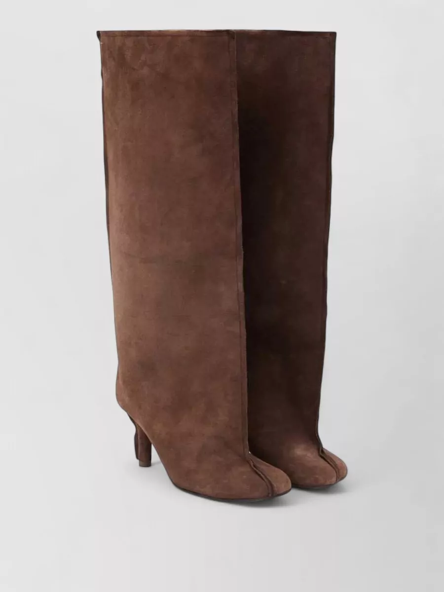 Mm6 Maison Margiela leather knee-high stiletto boots