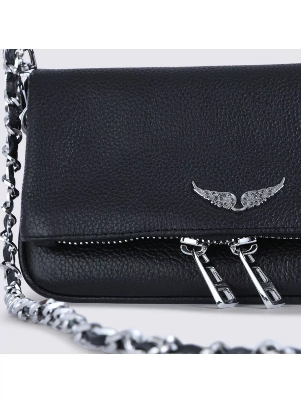 Zadig & Voltaire Chain Strap Textured Finish Shoulder Bag