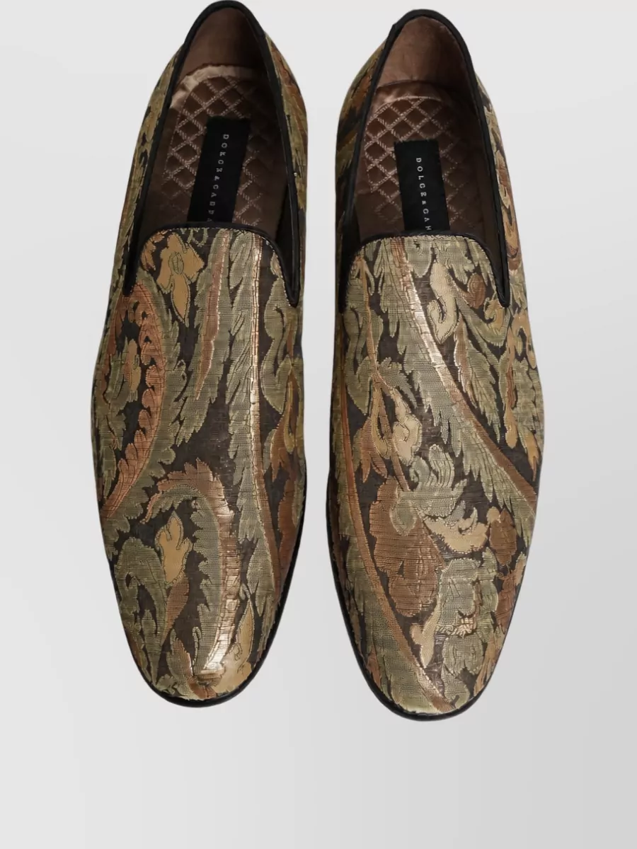 Dolce&Gabbana Leather Slip-On Monk Shoes