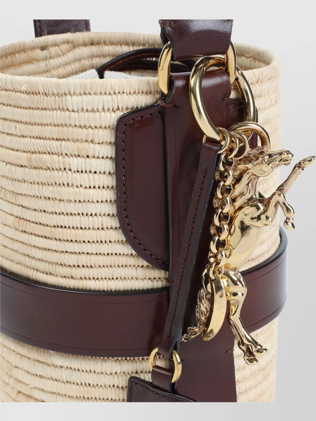 Chloé Kerala 25 raffia shoulder bag | The Fashion Square